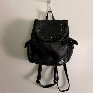 Harley Davidson leather backpack